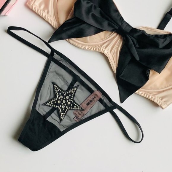 34DD LARGE Victoria’s Secret bow bra set - Picture 4 of 7